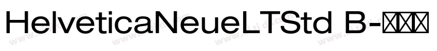 HelveticaNeueLTStd B字体转换